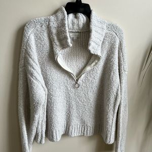 Lucky Brand Oversized 1/4 Zip SUPER SOFT Pullover sz L